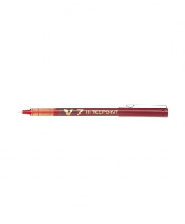 Pilot V7 Hi-Tec 0.7 Fineline Pens [Red]